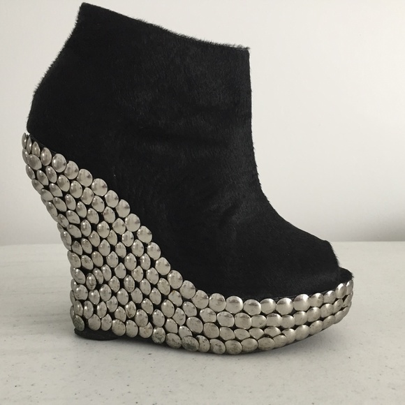 Jeffrey Campbell Shoes - Jeffrey Campbell Tick Pony Black Studded booties.  Worn 2x.  Offers accepted